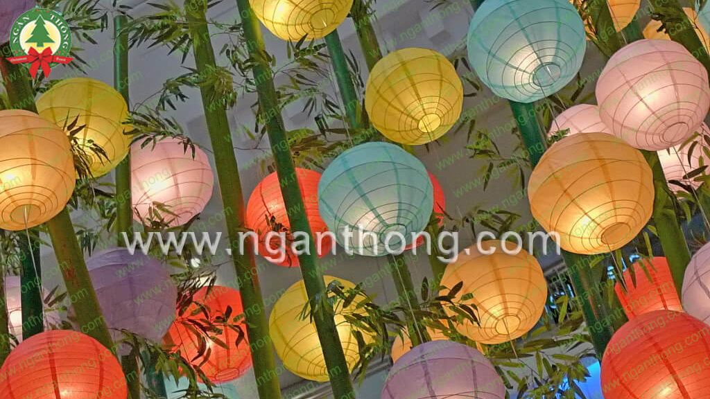 cách trang trí tết trên cửa kính