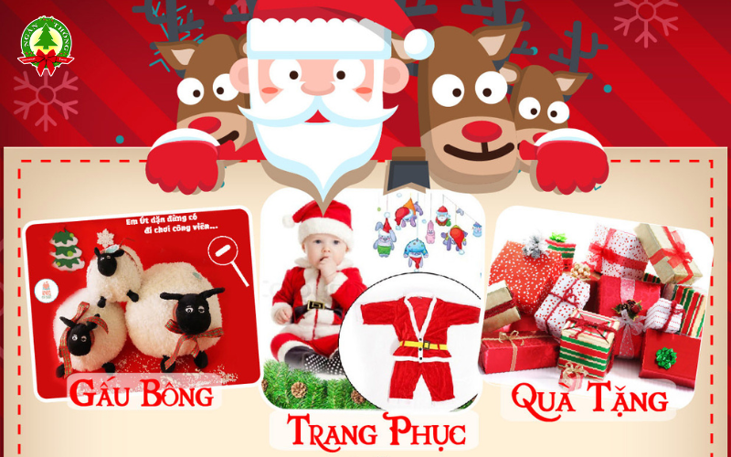 Dịch vụ ông già Noel phát quà tại nhà cho bé 