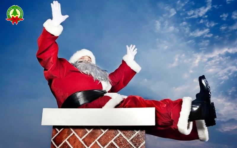 Ông già Noel đi phát quà bằng cách cưỡi tuần lộc vào đêm Giáng sinh 