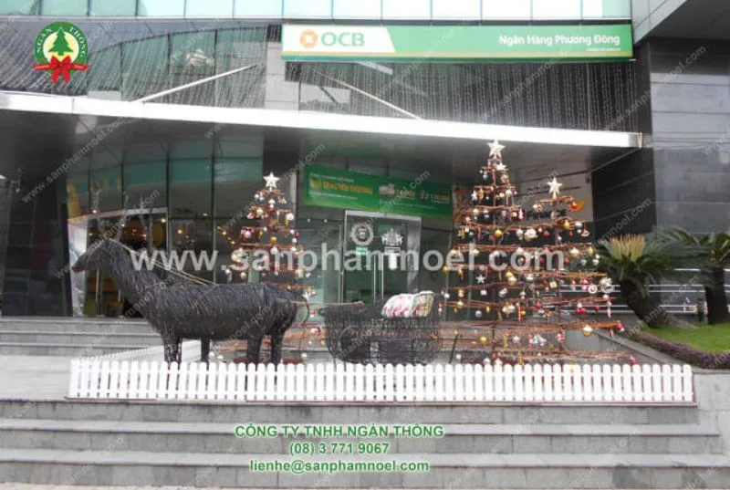 trang trí noel trung tâm thương mại