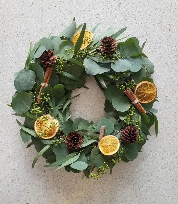 Mẫu vòng nguyệt quế noel