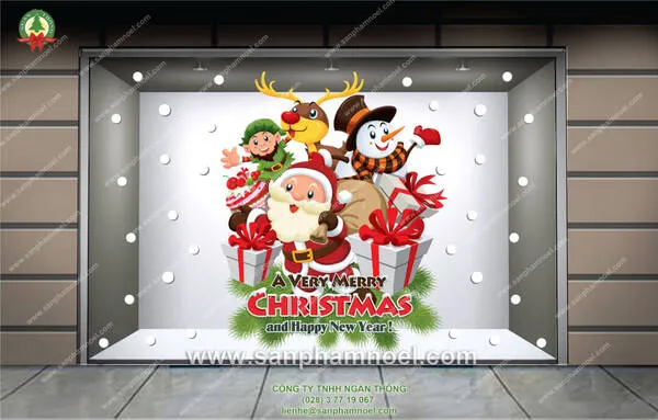 Decal trang trí noel Quận 2