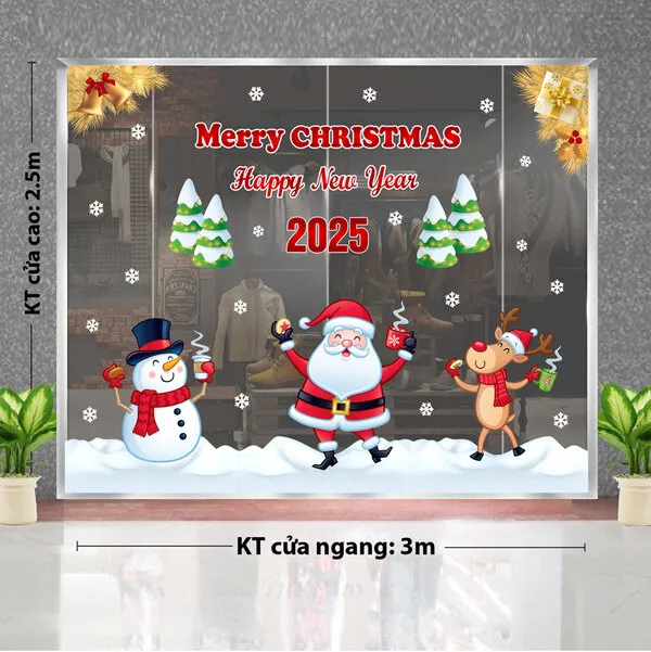 Decal trang trí noel Quận 2