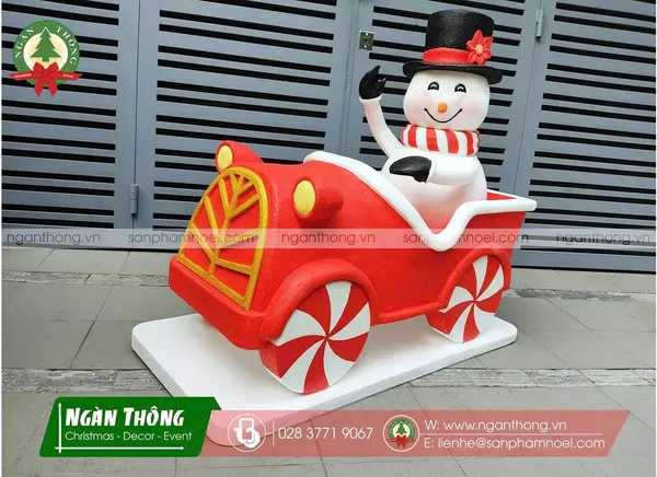 Mô hình người tuyết noel