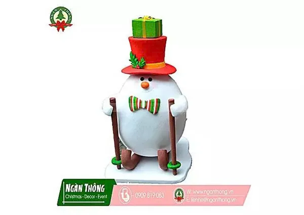 Mô hình người tuyết noel