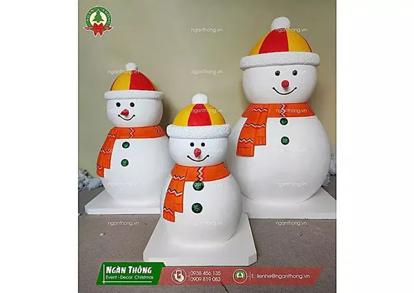 Mô hình người tuyết noel