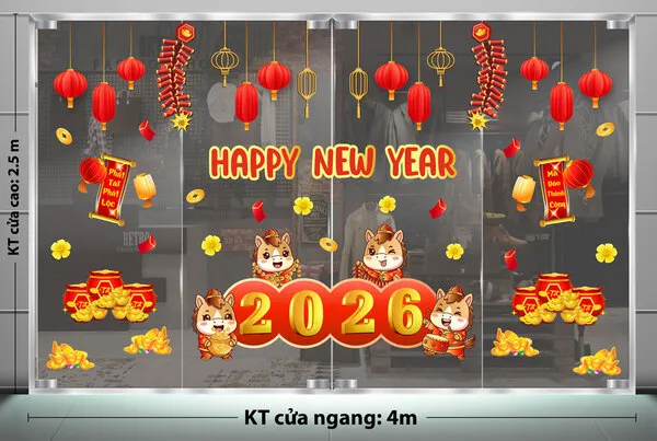 Decal trang trí tết mua ở đâu