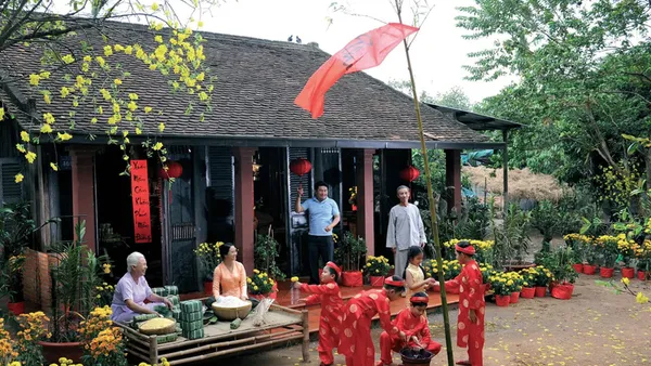 Trang trí cây nêu ngày tết