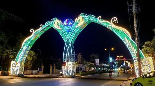 Trang trí cổng chào tết 2026