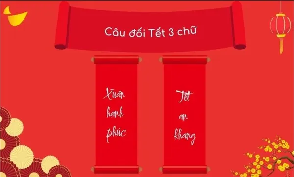 Câu đối Tết 3 chữ