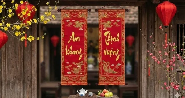 Câu đối Tết 3 chữ