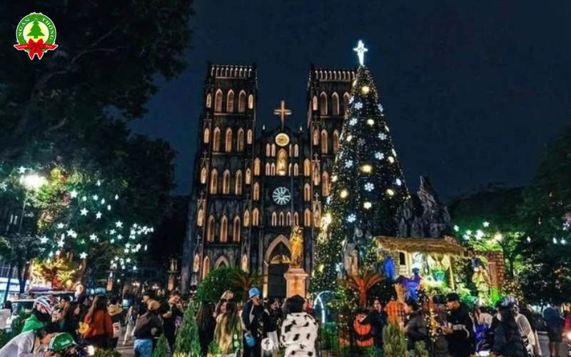 Tiểu cảnh tương tác trong trang trí noel phố đi bộ 