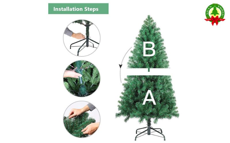 Cách lắp đặt và bảo quản cây thông Noel gấp gọn
